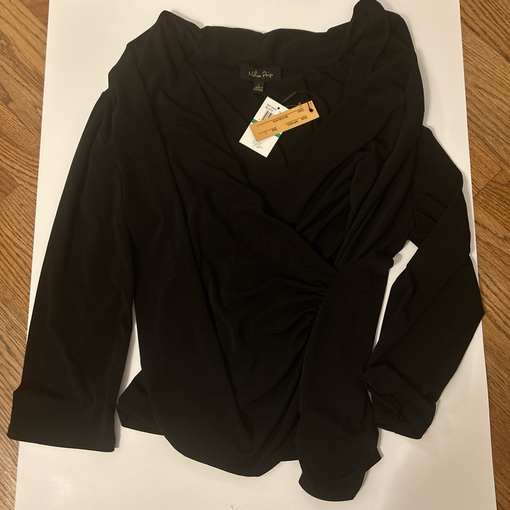 Black Wrap Top